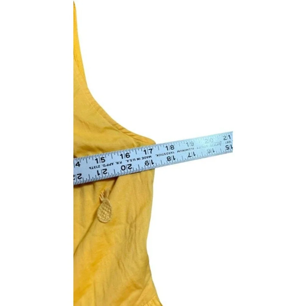 J.Crew Factory 100% Cotton Dress Size 6 Yellow Pineapple NWT Lined Pockets